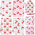 FoldTier 8 Pcs Cherry Kitchen Decoration Set for Cooking Baking