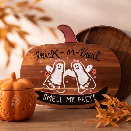 Baby First Halloween DIY Pumpkin Cutting Board