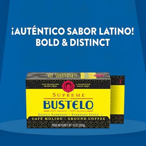 Supreme by Bustelo Espresso Style Ground Coffee, each Bricks 10 Ounce (Pack of 36)