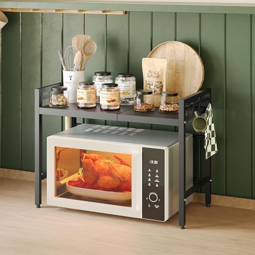 NETEL 2 Tier Expandable Microwave Stand countertop,Microwave Oven Rack
