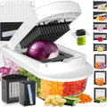 8-Blade Cook Tool & Gadget Sets, Egg Slicer Chopper Grater Set, White