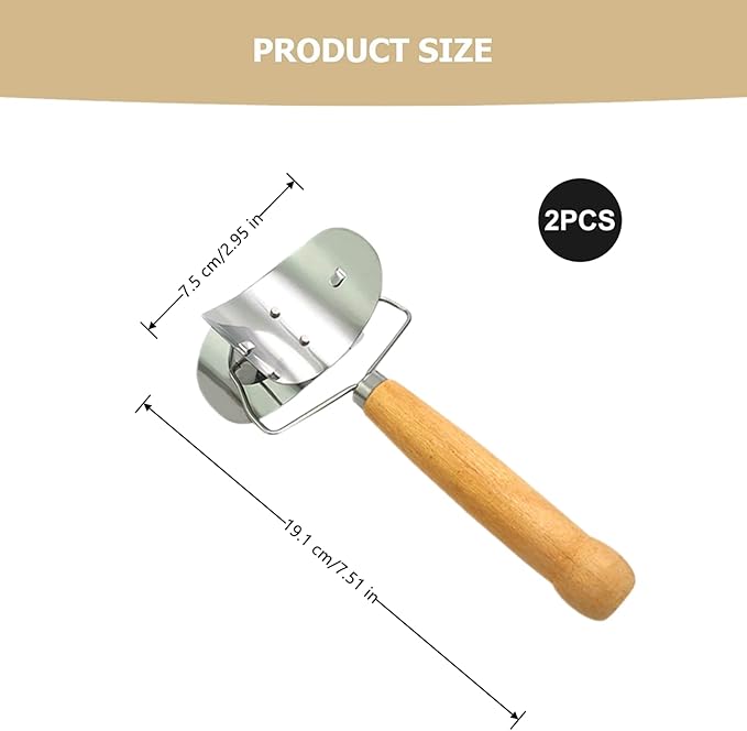2 PCS Dumpling Cutter Sturdy Dumpling Maker Dumpling Wrapper Skin Dough Cutter - Image 2