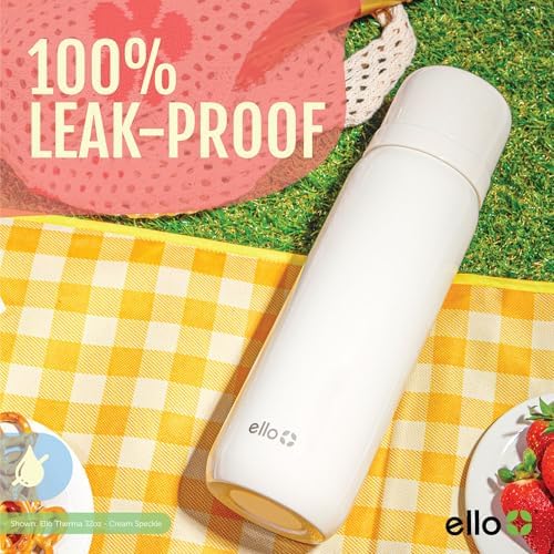 Ello Therma 32oz Insulated Stainless Steel Thermos with Cup Lid, Green