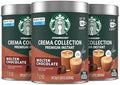 Starbucks Crema Collection Premium Instant Molten Chocolate Flavored Instant Coffee, 100% Arabica Beans, 3 Tins (7.12 Oz Each) 1.34 lb.
