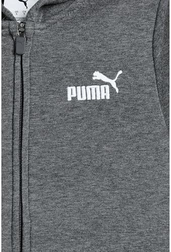 PUMA Kids Essential Basics Fleece Zip-Up Hoodie (Little Kid)