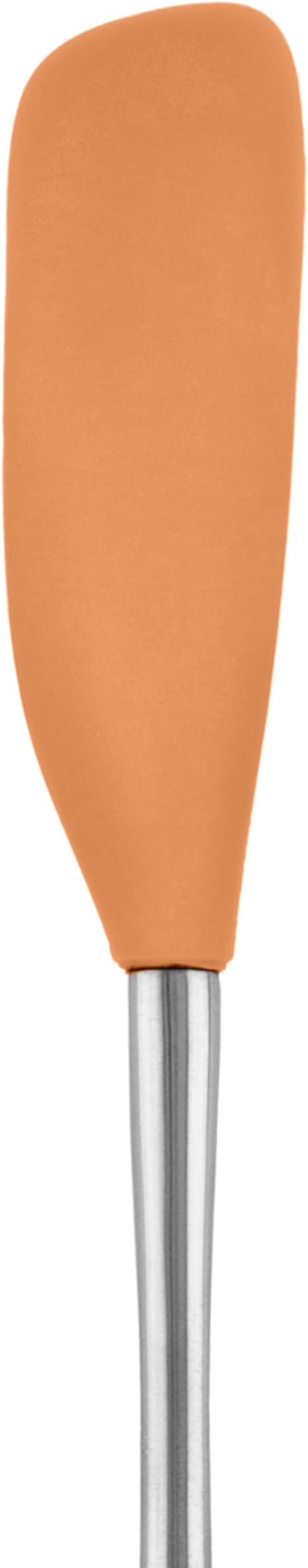 Tovolo Jar Spatula Silicone Long Stainless Steel Handle Scraper Spatula Apricot - Image 2