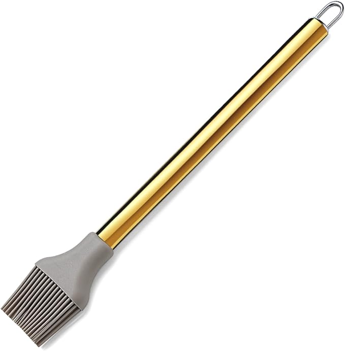 Gold Basting Brush, Berglander Non-stick Silicone Kitchen Brush by Berglander