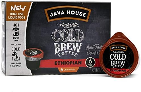 Java House Cold Brew Coffee Concentrate, Ethiopian, 1.35 Fl Oz