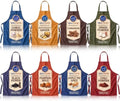 8 Pcs Funny Spice Group Halloween Costume Aprons for Adults