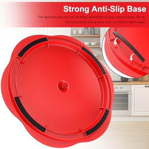 Chicken Shredder Tool Twist Large Meat Shredder with Brush&Fork, Red