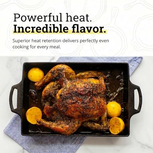 Lodge Pre-Seasoned Cast Iron Casserole Pan, 9 x 13 Inches