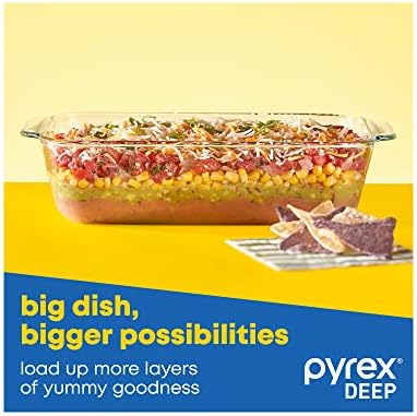 Pyrex Deep 3-Pack Glass Baking Dish Set (9"x13", 7"x11", 8"x8")