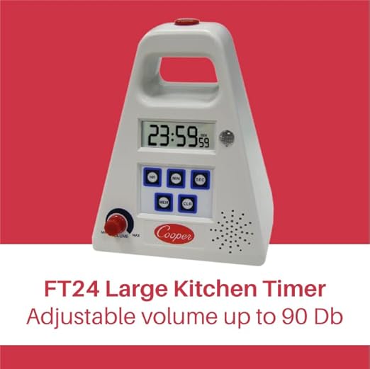 Cooper-Atkins FT24-0-3 Large Single Station Digital Kitchen Timer - Image 2