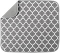 S&T INC. Dish Drying Mat, 16" x 18", Large, Trellis