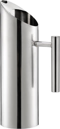 Hiceeden Stainless Steel Water Pitcher, 51oz/1.5L Modern Metal Pitcher by Hiceeden