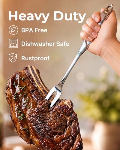 Zulay Kitchen Stainless Steel 5 Piece Cooking Utensil Set