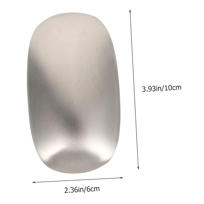 1pc Stainless Steel Odor Remover Soap Bar Kitchen Tool for Eliminating Garlic Fish and Onion Scents Durable and Dishwasher Safe Silver Soap for Cooking Odor Absorption