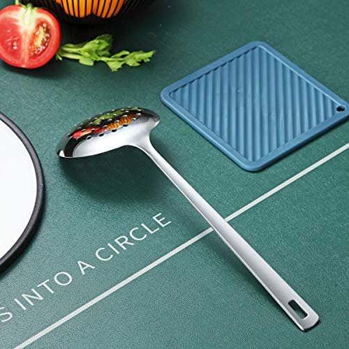 Stainless Steel Skimmer, Berglander Metal Strainer, Kitchen Cooking Skimmers For Non-Stick Cookware, Non-Stick And Heat Resistant, Dishwasher Safe, Easy to Clean