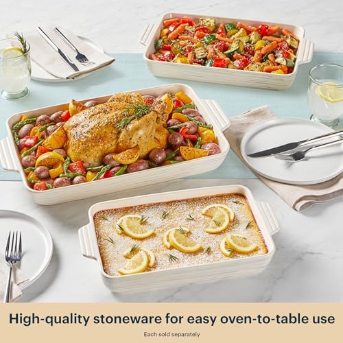 Pyrex 3QT (9" x 13") Rectangular Ceramic Baking Dish, Casserole Dish