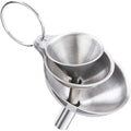 3PCS Kitchen Funnels Set, Stainless Metal Funnel by Unknown