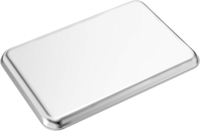 Baking Sheets Set of 2, Bastwe 20 inch Stainless Steel Bakeware Baking Pans - Image 3