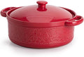 FUN ELEMENTS Casserole Dish, 2 Quart Lace Emboss Casserole Dish by IntoYourHouseOntoYourTable