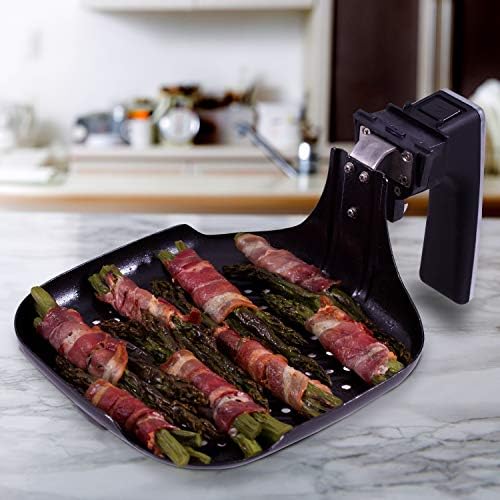 Nuwave 6-Qt Brio Digital Air Fryer Grill Pan Accessory, Indoor Grill