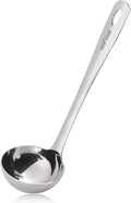 HIFIND Large Ladle Spoon 10.6 Inches Stainless Steel, Heavy Duty Mirror by HIFIND