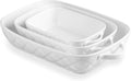 Sweejar Casserole Dishes for Oven, Baking Dish Set of 3, Ceramic Bakeware Set by Sweejarco1949