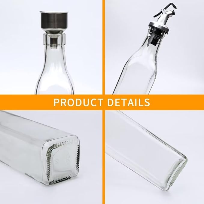 Salzesfalls 8 Pack 17oz Olive Oil Dispenser Bottle, Oil Dispenser - Image 3