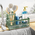 Kitsure Sponge Holder for Kitchen Sink, 7.9"x3.7"x6.2", Green
