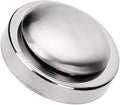 Stainless Steel Odor Absorbing Soap Bar for Kitchen Use, Round Shape with Smooth Surface, Creative Design Odor Removing Tool for Eliminating Fish and Garlic Smell