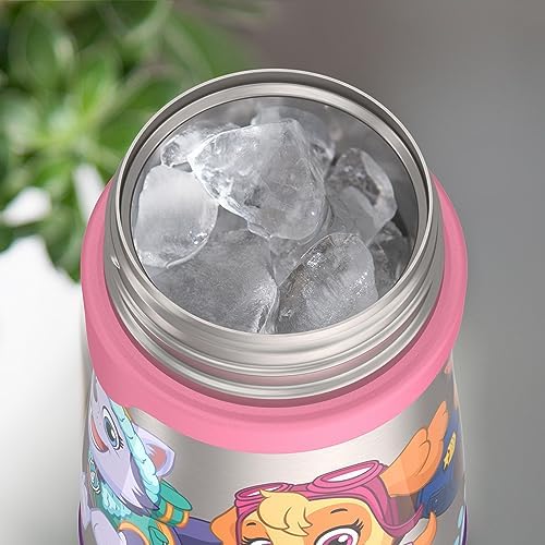 THERMOS Vacuum Insulated Stainless Steel 10oz Straw Bottle, Paw Patrol Girl (Pack of 3)