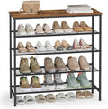 VASAGLE Shoe Rack, 5 Tiers, 18-24 Pairs, Metal Organizer Shelf