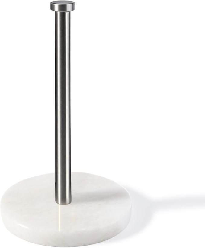 Koville African Genuine Marble Paper Towel Holder Countertop, by Koville