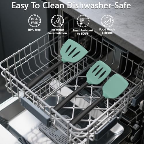 Coukre Silicone Kitchen Cooking Utensils Set, Heat Resistant, 14-Piece