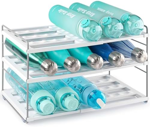 Cirhy 3-Tier Expandable Water Bottle Organizer Holder for 12-40oz Tumblers