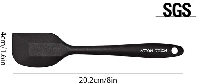 8 Inch Silicone Spatula Set, Food Grade High Temperature and Heat Resistant - Image 5