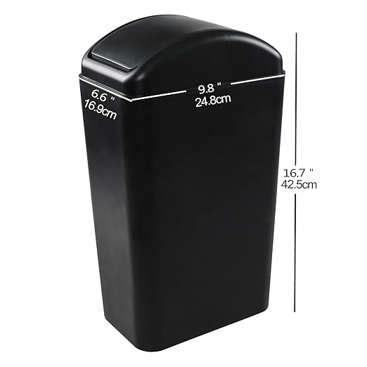 3.5 Gallons Capacity/ 14 Liter Plastic Trash Can, Garbage Bin - Image 3