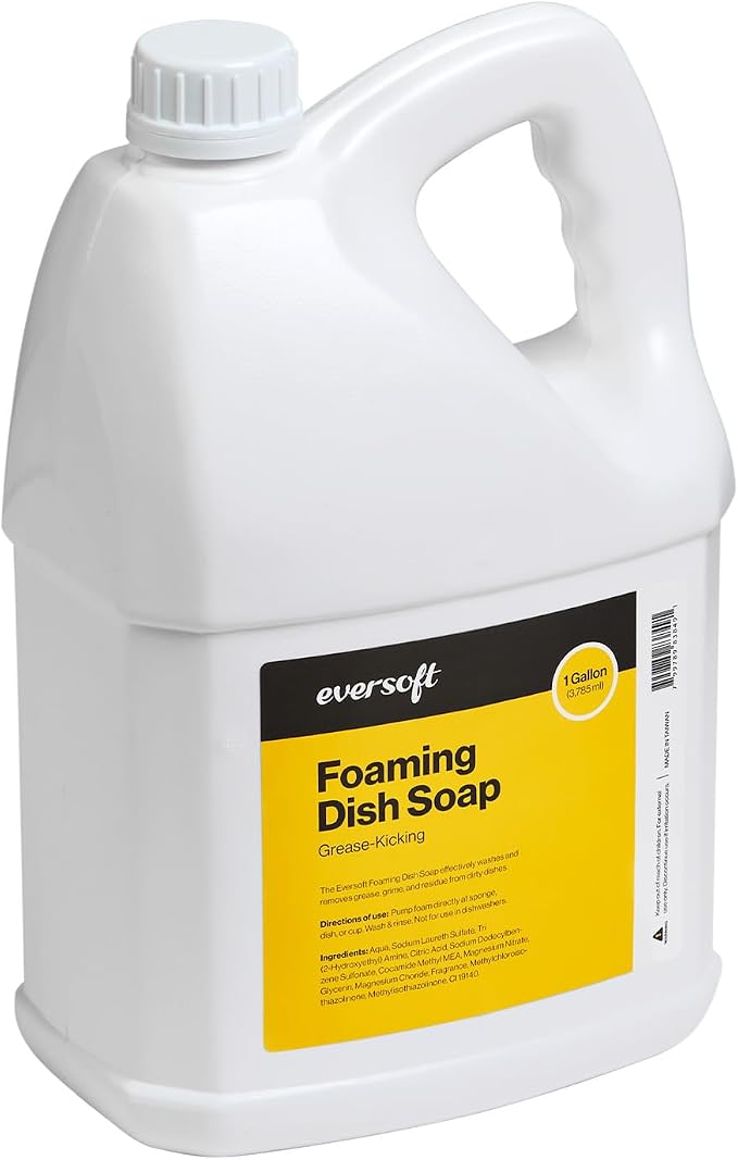 EZbrnd Eversoft Foaming Dish Soap Gallon Refill, 1gallon, Yuzu Scent