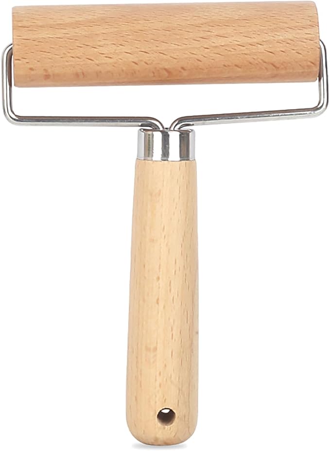 Roller Rolling Pin, 4 Inch Wood Rolling Pin by YIKANGHENG