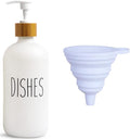 LOOCHICA Dish White Glass Soap Dispenser by Loochica