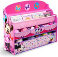 Delta Children Deluxe Book & Toy Organizer, Disney Minnie Mouse