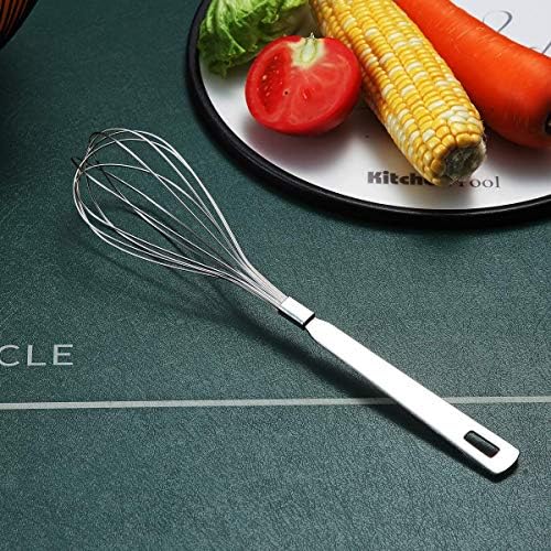 Whisk, Berglander Whisks For Cooking, Stainless Steel Balloon Whisk, Sturdy Kitchen Wire Whisk Set for Cooking, Baking, Blending, Whisking, Beating, Stirring, Dishwasher Safe, Easy to Clean