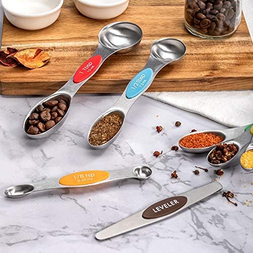 19-Piece Magnetic Measuring Cups and Spoons Set with Lid