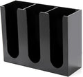 Acrylic Coffee Cup and Lid Storage Organizer Holder, 3 Compartments Disposable by Suwimut