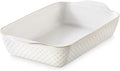 DOWAN 9x13 Deep Lasagna Baking Dish, Ceramic Casserole Dish by DOWAN