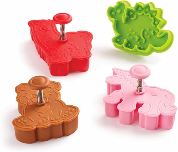 Mrs. Anderson's Baking Animal Cookie Cutters, Spring-Action Embossing Cutters by MrsAndersonsBaking