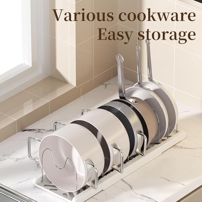 Pot Rack -Expandable Pan Organizer - Image 7