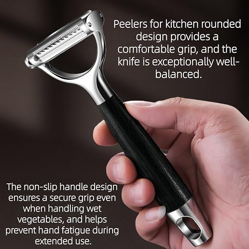 2-in-1 Julienne Peeler Vegetable Peeler for Kitchen